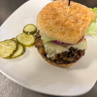 Mushroom Swiss Burger