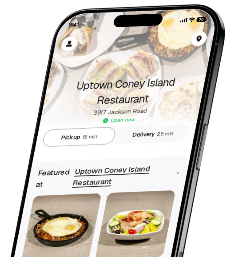 Uptown Coney Island Restaurant app preview